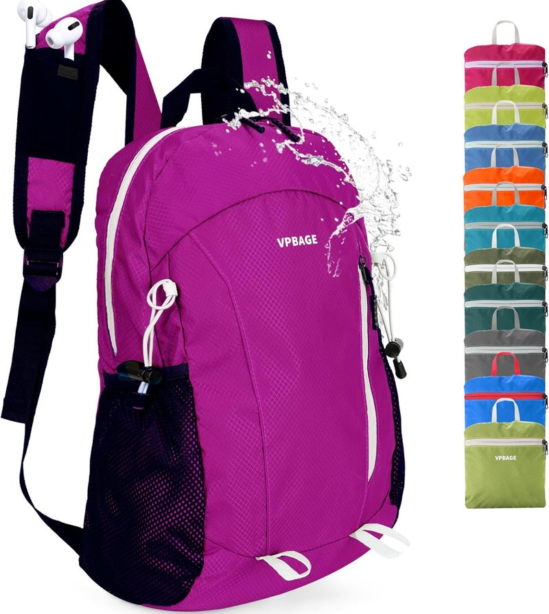 VPBAGE Store 15L Water-resistant Hiking Daypack, Small Backpack Travel Outdoor, Lightweight Day Pack with Tool Loops - Image 1